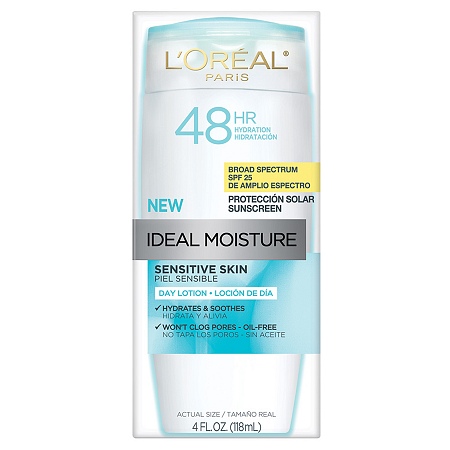 L'Oreal Sensitive Skin Day Lotion, the best moisturizer for sensitive skin
